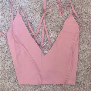 SHEIN criss cross top